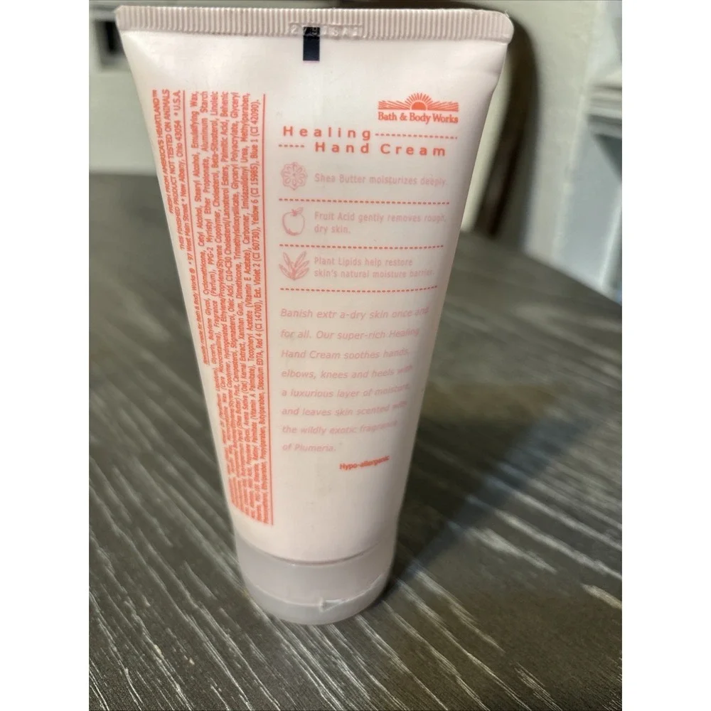 Discontinued Bath And Bodywork's Healing Hands Cream Plumeria‎ 5oz